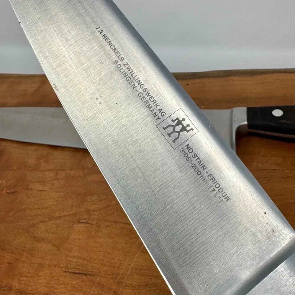Vintage J.A. Henckels Zwilling Chef Knife Set 2pc 8
